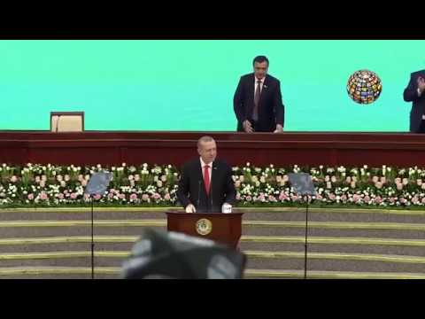 Erdoğan o şiiri okudu Özbekistan Parlamentosu çoştu