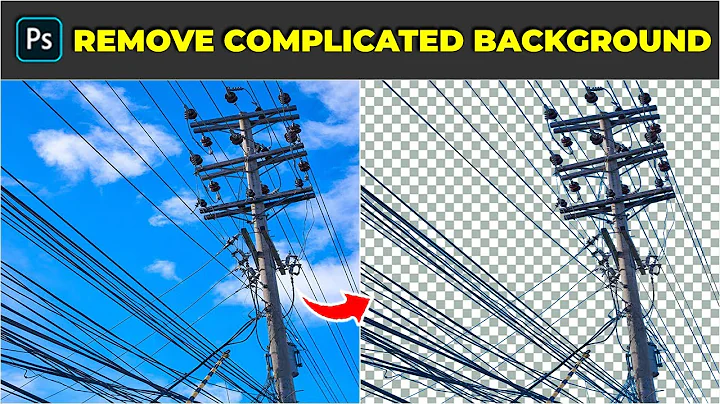 Photoshop Tutorial: How to Remove/Delete Complicated Background!