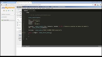 Revisando PHP e MYSQL: 09: Listando colunas de uma Tabela