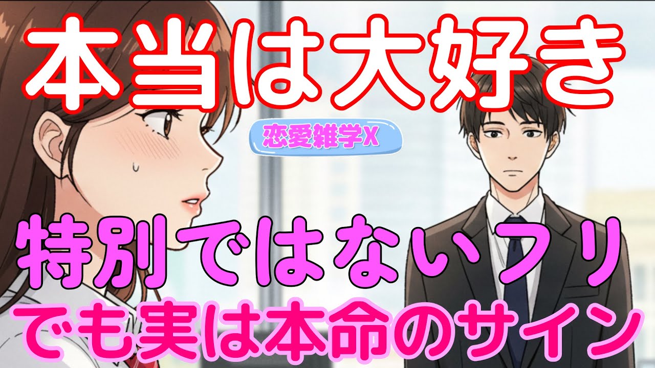 【恋愛雑学マスターＸ】あなたを本気で好きだから…！女性の“本命隠しサイン”完全解説！