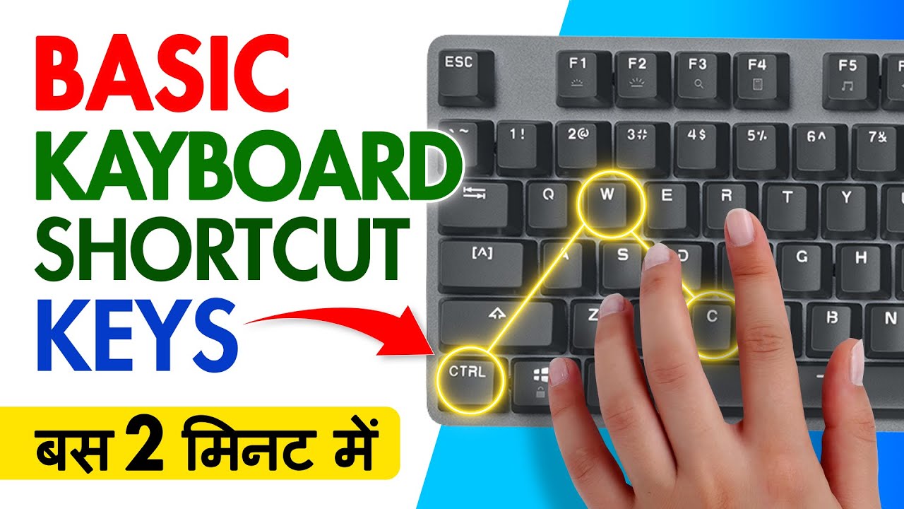 Basic Computer keyboard shortcut keys | Keyboard Shortcuts and Basic ...