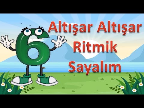 6 şar 6 şar Ritmik Sayma | 60 a Kadar Altışar Ritmik Sayma - ( 13 TEKRAR)