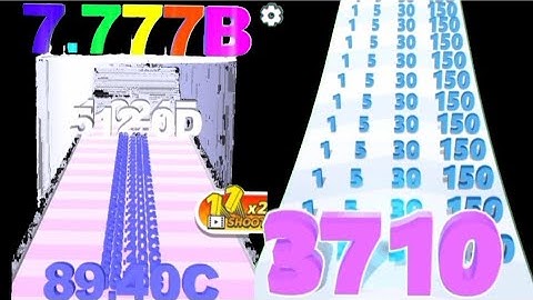 New Record Satisfying Math Games -  Number Merge Run Vs Number Run