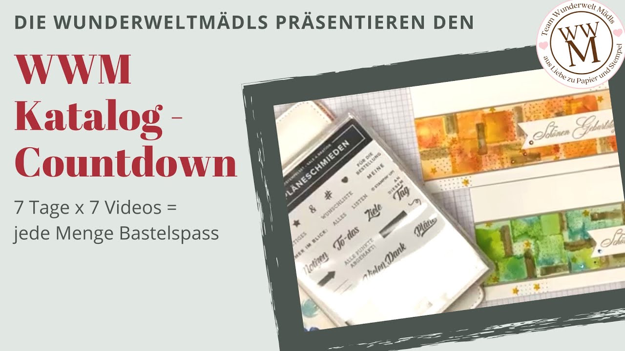 Endspurt zum WWM Katalog Countdown | Anleitung Aquarelltechnik | basteln mit Stampin‘ Up! Produkten