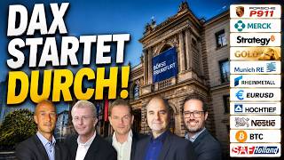 DAX startet durch! P911, Merck, Strategy, Gold, MunichRE, EURUSD, Hochtief, Nestle, BTC, SAF Holland