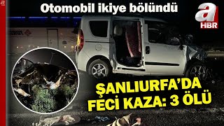 Şanlıurfa'da feci kaza! Zincirleme kazada 3 kişi öldü, 8 kişi yaralandı | A Haber