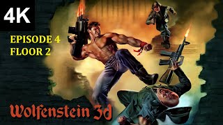 Wolfenstein 3D (PC) - Episode 4, Floor 2 | 4K 2160p | 60fps | ENG