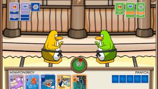 Club Penguin - Scored 25 Cards In 1 Card-Jitsu Game !!! ( Plus Special Ending Move At The End ) - HD