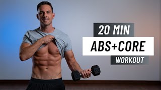 20 MIN INTENSE ABS + CORE WORKOUT (Dumbbell + Bodyweight)