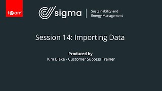 Sigma Training : Importing Data