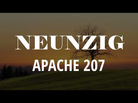 Apache 207 - NEUNZIG (Lyrics Video) Vom Album "Gartenstadt"