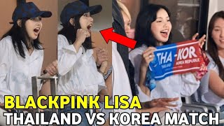 Blackpink Lisa Spotted At Thailand Vs Korea World Cup Qualifiers Match 2024 #Lisa