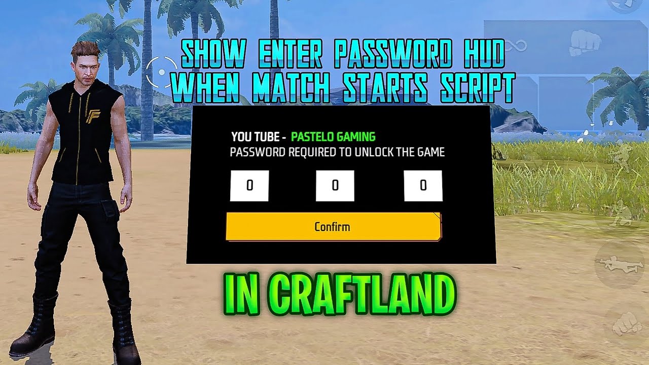 Password Hud How to make Password HuD when Match Start !! Craftland - YouTube