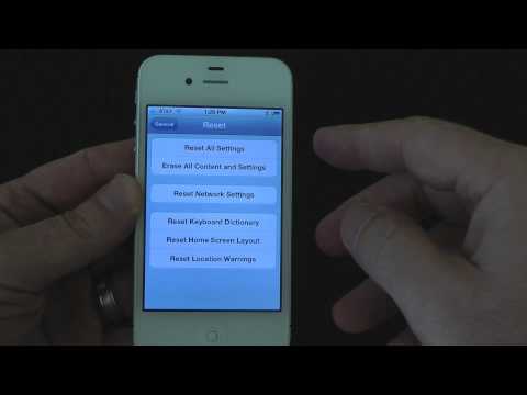 How to restore iPhone to factory settings without iTunes