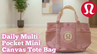 Lululemon Daily Multi Pocket Mini Canvas Tote Bag Review