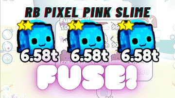 What happens if you fuse 3 Rainbow Pixel Pink Slime? | Pet Simulator X - Pixel Update