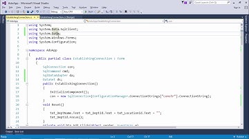 ADO.NET - Reading Bulk Data