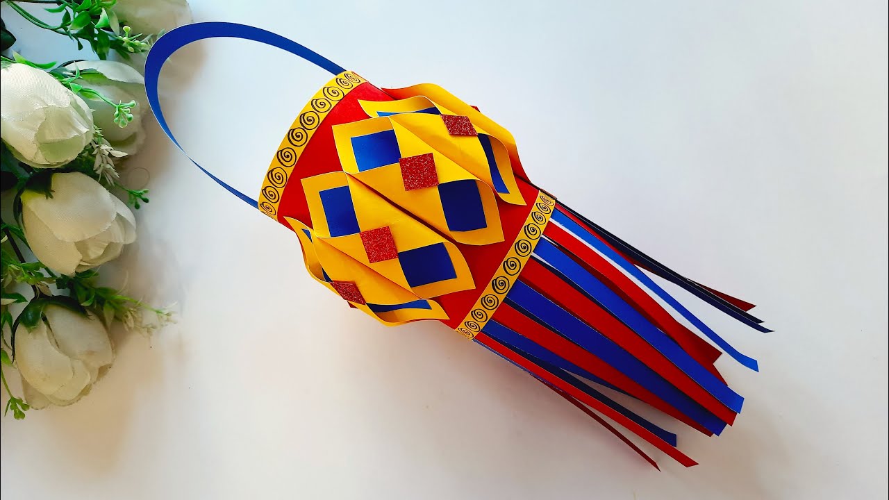 Бумажные фонарики на Дивали своими руками | Зажгите свой фестиваль огней | Бумажные поделки на Ди...