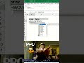 Auto Generate serial number #shorts #youtubeshorts #excel