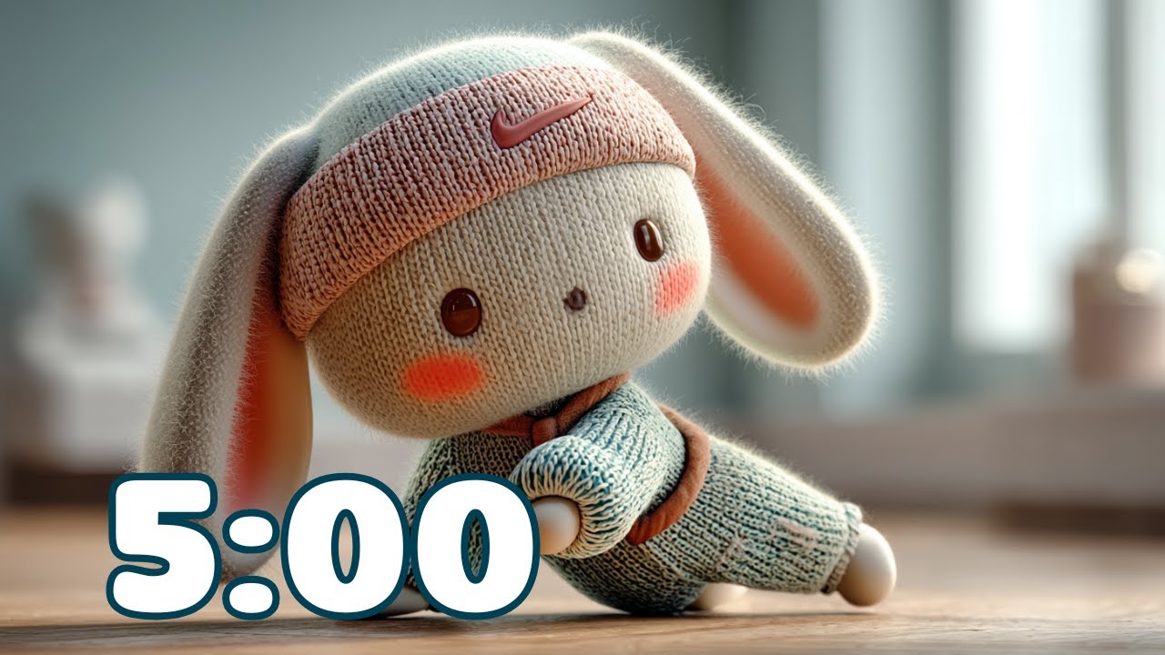 5-Minute Timer 🏋️✨ Noki at the Gym – Cute Focus & Study Break