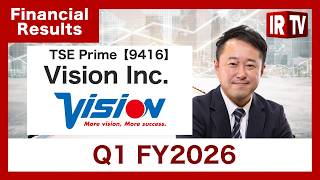 【IRTV9416】Vision/Achieved record-high sales through business portfolio optimization.