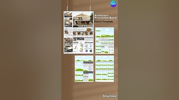 Architecture Presentation Board Template (Canva)