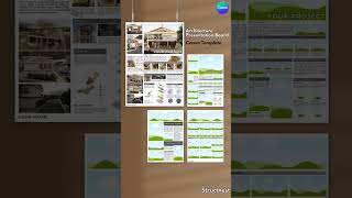 Architecture Presentation Board Template (Canva)