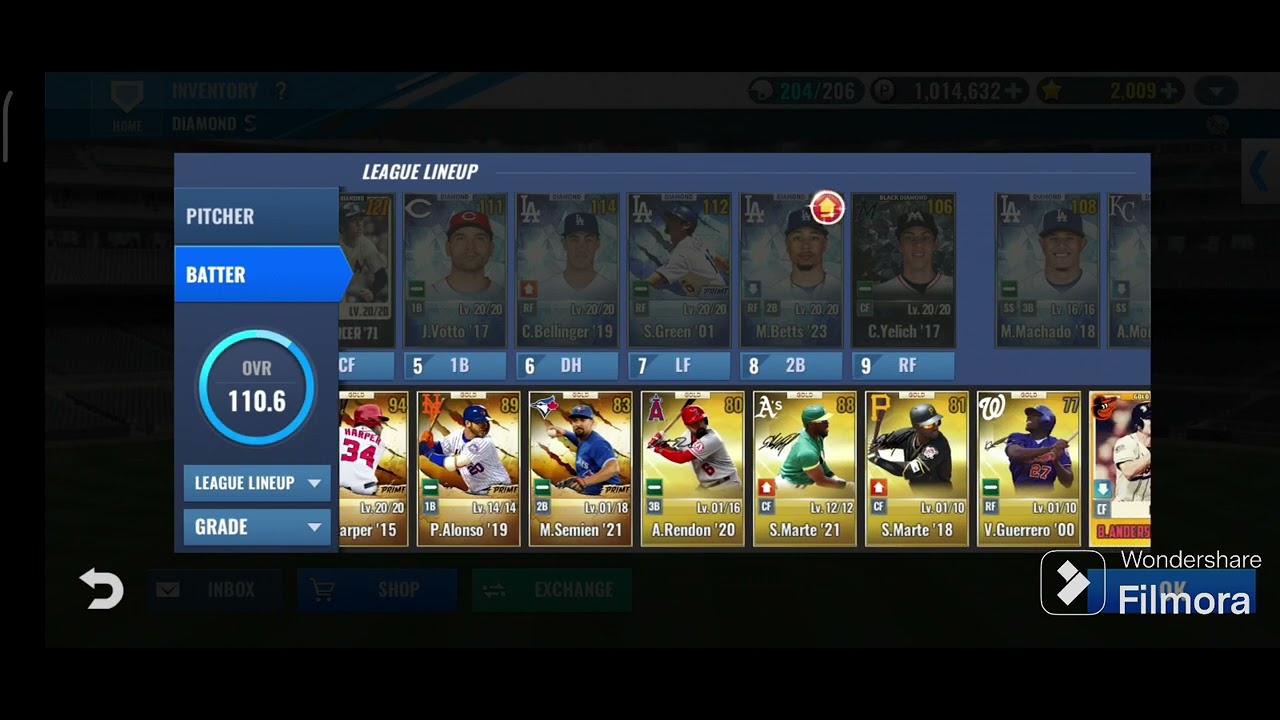 GRADE INCREASE DIAMOND TICKETS - MLB 9 INNINGS