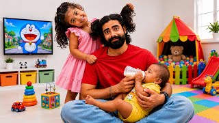 Living like a FATHER For 24 Hours🍭!