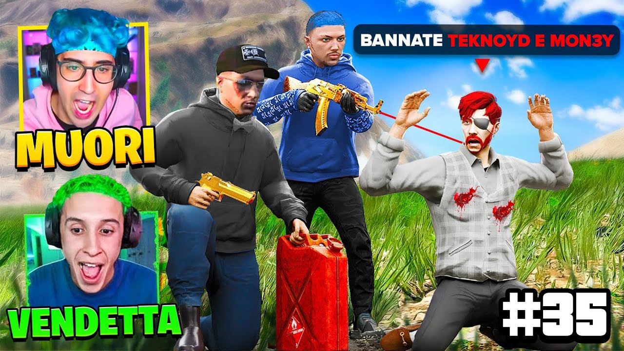 IO e MON3Y ci VENDICHIAMO UCCIDENDO il CAPO del SERVER ma ci BANNA su GTA5 RP - FiveM (TEKTEK EP.35)