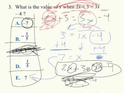 ACT PREP: Finding the Value of X Instructional Video