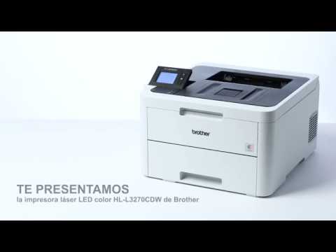 Product tour HL-L3270CDW. Impresora láser LED color - YouTube