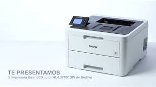 Product tour HL-L3270CDW. Impresora láser LED color - YouTube