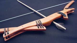100% Handcrafted - Making Unique RUBBER Bow - Wooden DIY
