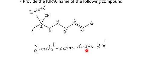 Nomenclature with multiple functional groups