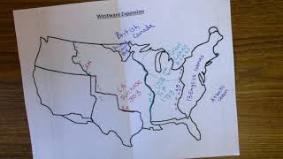 Westward Expansion Map (Print out)