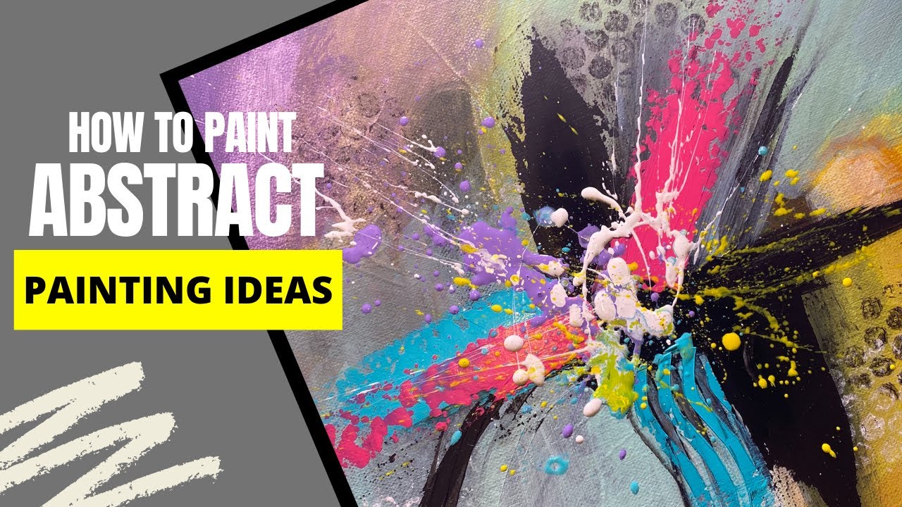 How To Re Use Canvas | Abstract Painting For Beginners | 44 - YouTube