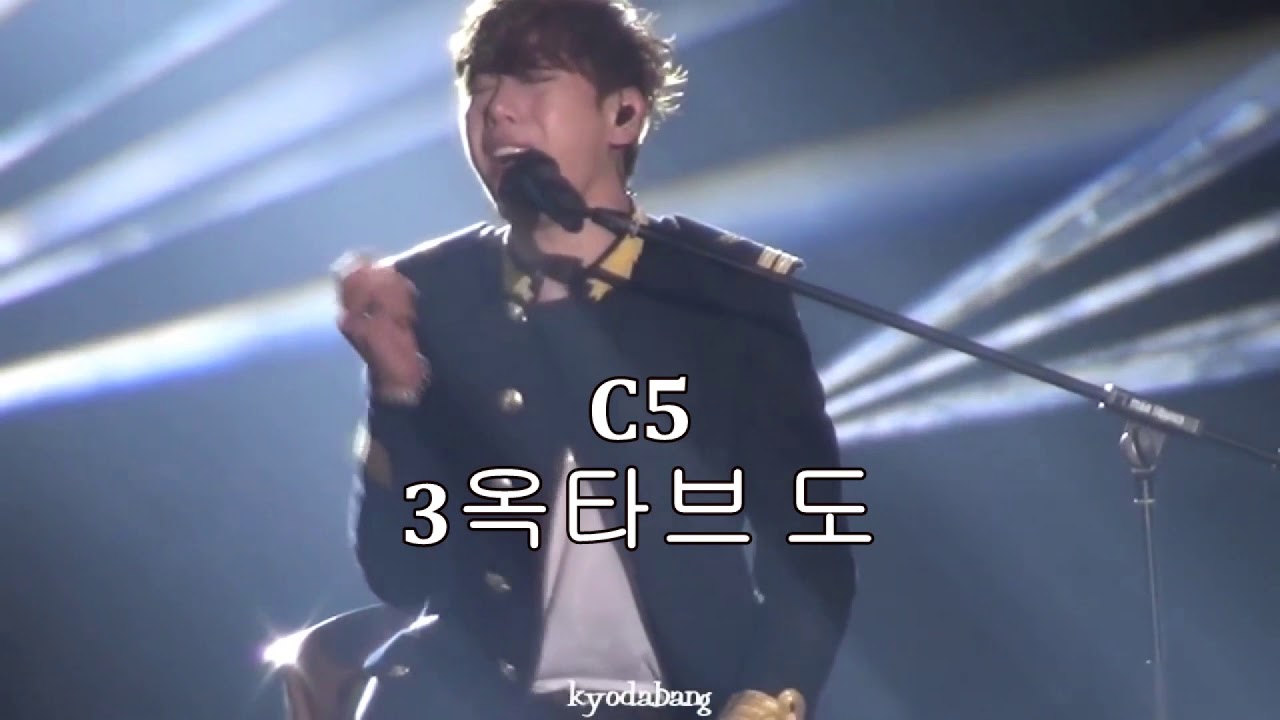 박효신 라이브 음역대 (Park Hyo Shin Live Vocal Range) (1999 - 2017) (F#2 - A5)