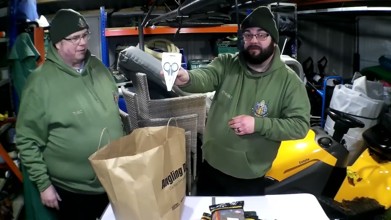 Shopping at Angling Direct! Tom checks Andy's shopping spree,