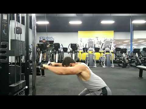 Kneeling Straight Arm Lat Pulldown