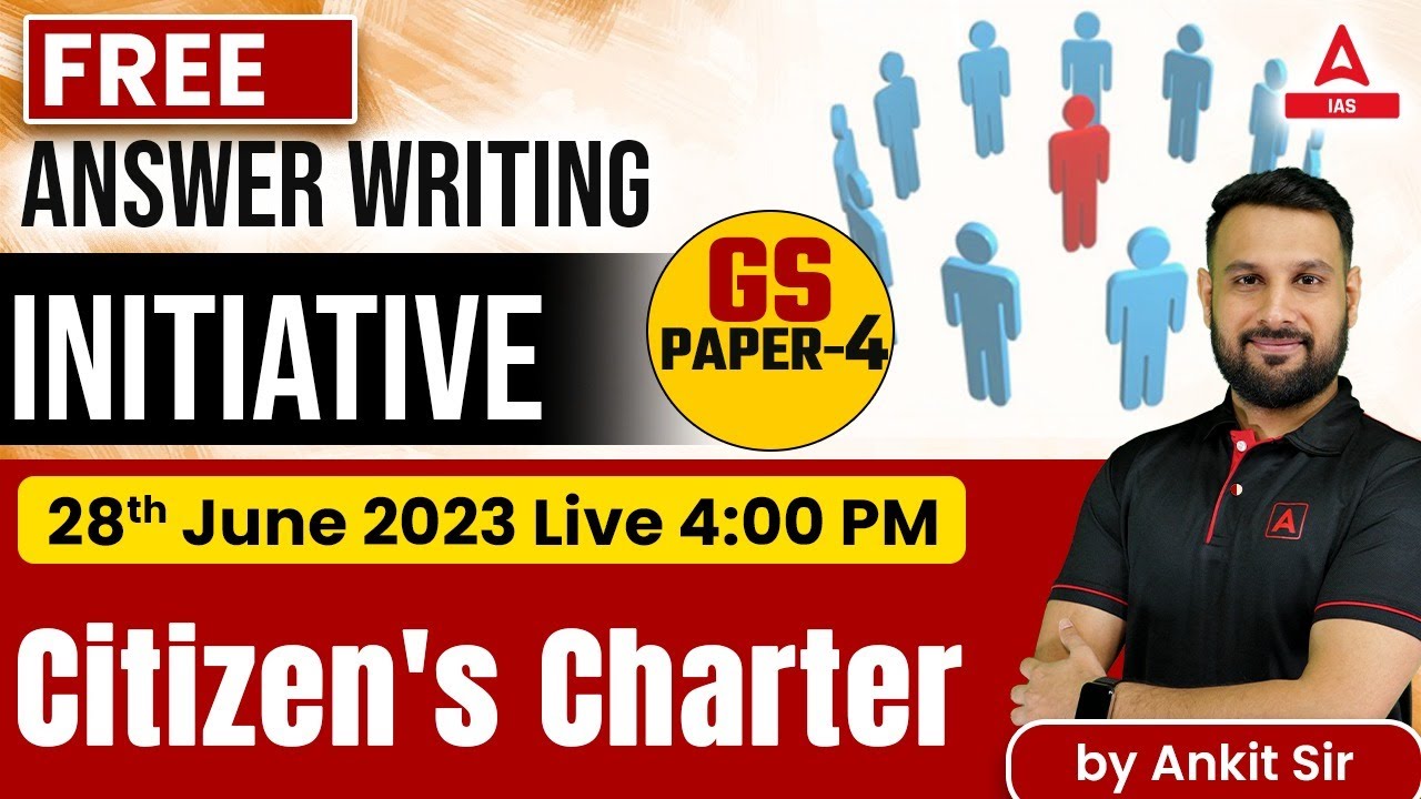 FREE ANSWER WRITING INITIATIVE | GS PAPER 4 | By Ankit sir - YouTube
