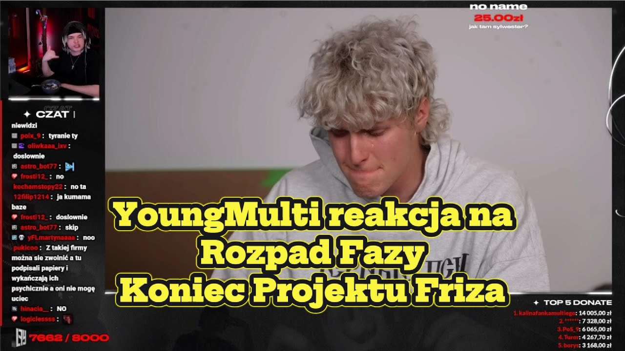 YoungMulti reakcja na Rozpad Fazy (Koniec Projektu Friza)