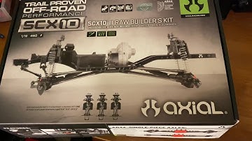 SCX10ii chassis kit full build, unboxing and over view