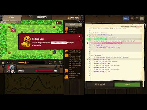CodeCombat - Greed Traps - JavaScript