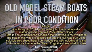 Thumbnail for OLD MODEL STEAM BOATS IN POOR CONDITION - PART #1