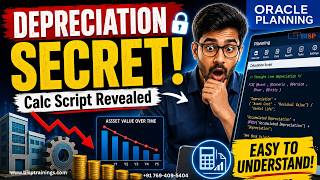 Straight Line Depreciation in Oracle Planning | Calc Script Explained with Example | PBCS EPBCS