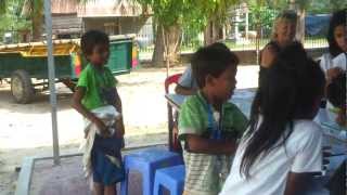 villige kids drewing having fun.mp4