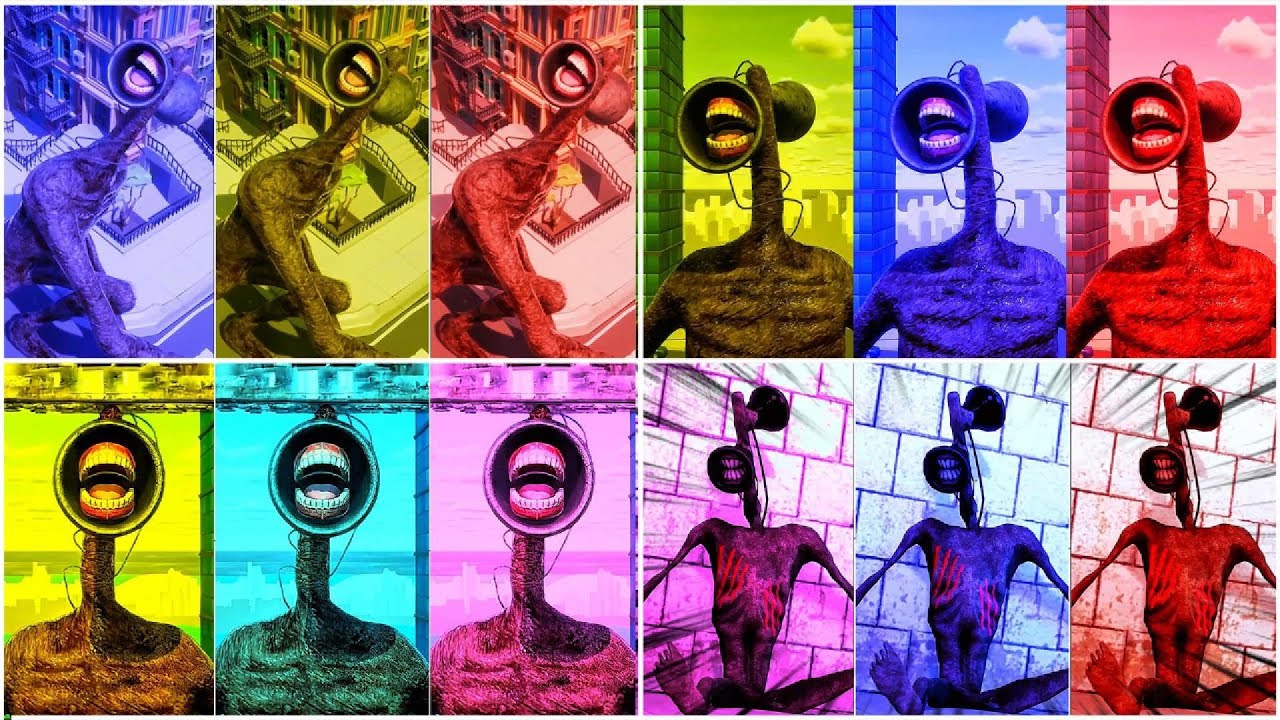 Siren head megamix coffin dance meme song cover siren head mega colour battle coffin dance