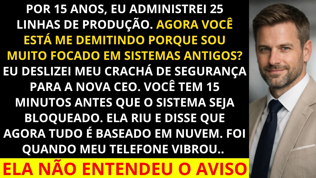 Após 15 anos sendo ignorada, aceitei uma oferta da concorrente. O CEO perdeu o cargo e o conselho..