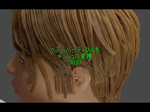 Blenderのヘアーパーティクルでdaz 3d用の髪を作る Graph 3d